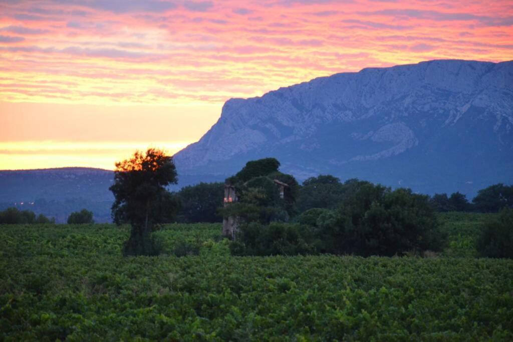Vue Sainte Victoire, Proche Aix-En-Provence Apartamento Pourrieres Exterior foto